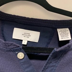 Shirts - Jack spade men’s navy henley Shirts - Jack spade men’s navy henley